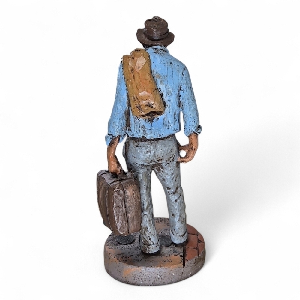 Michael Garman “The Traveler” 1977 Signed Sculpture – Christmas ’88 Edition - Picture 4 of 12